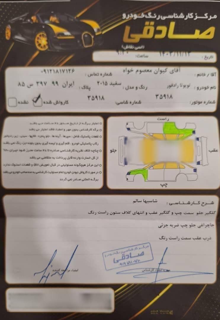تویوتا راو 4 فول - 2015