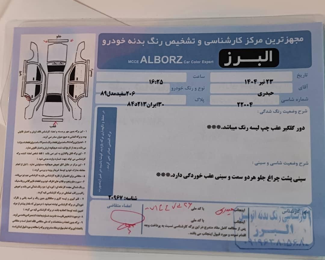 پژو 206 تیپ 2 - 1389