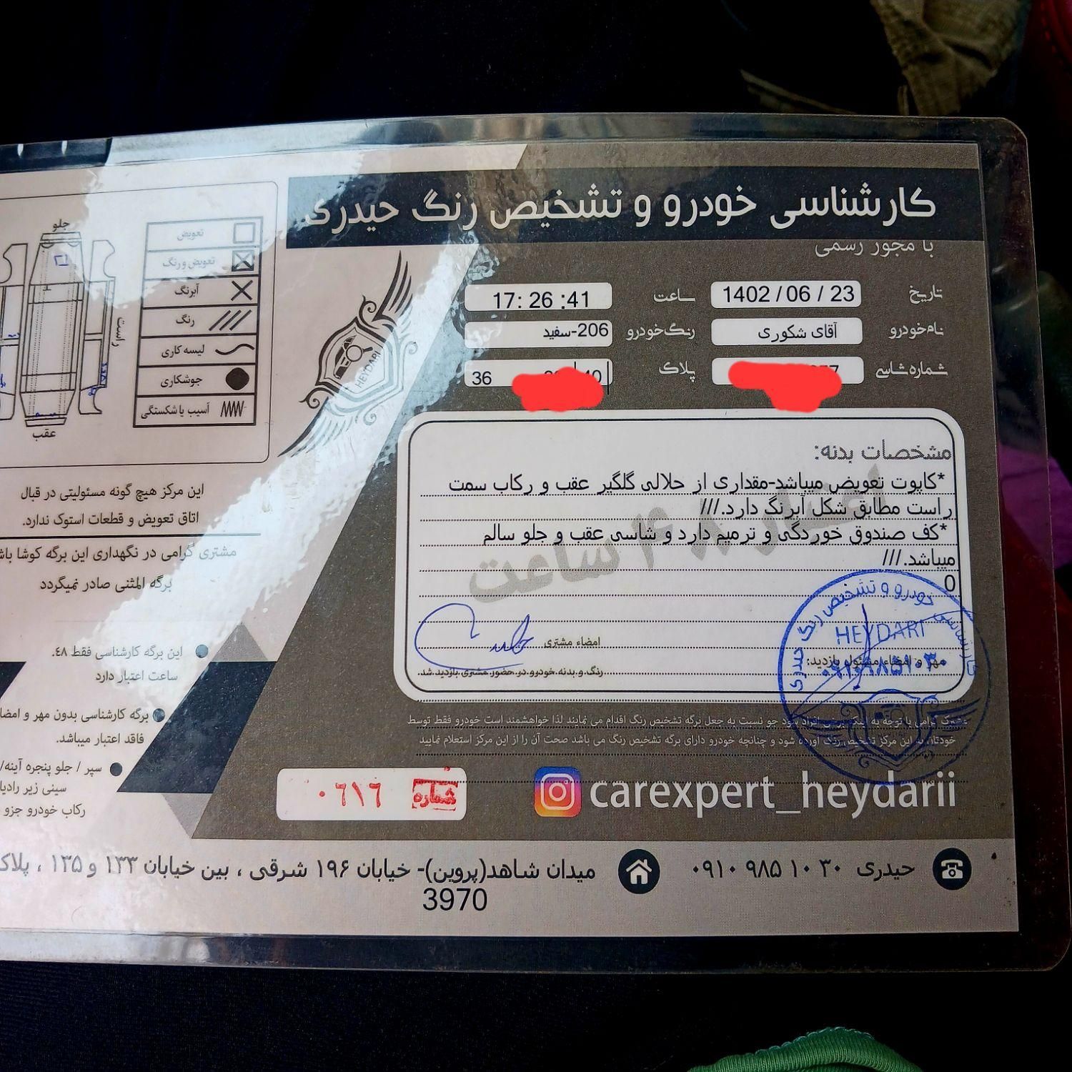 پژو 206 تیپ 5 - 1394