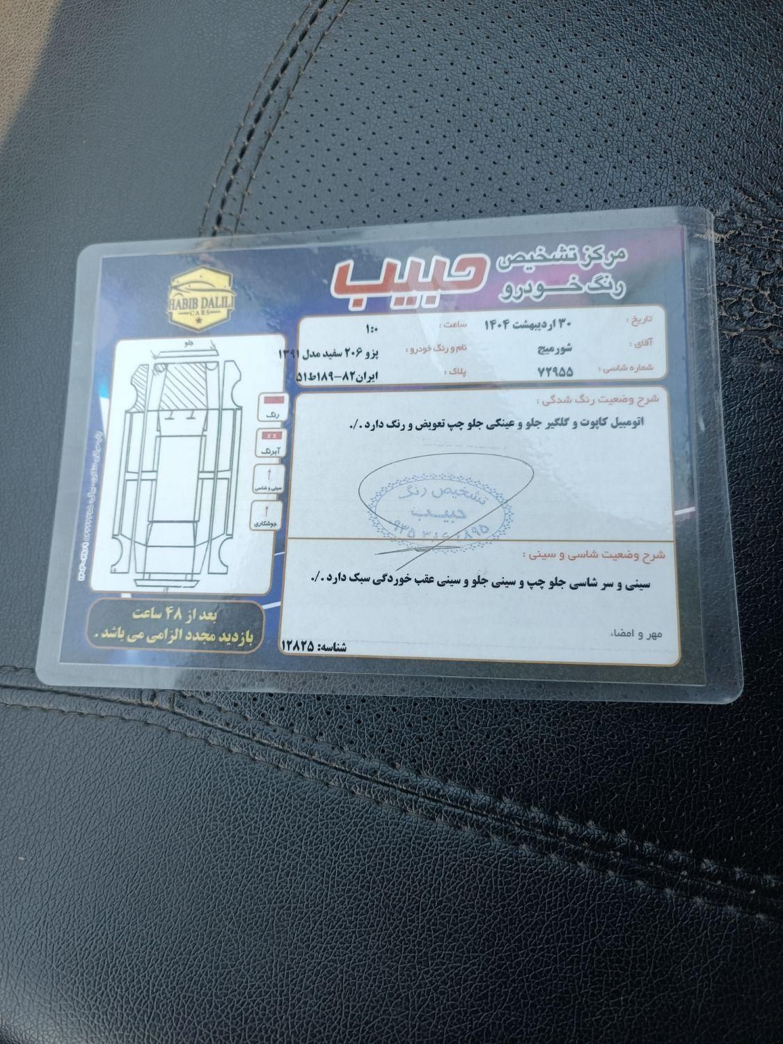 پژو 206 تیپ 2 - 1391