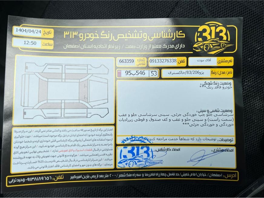 پژو 206 تیپ 2 - 1383