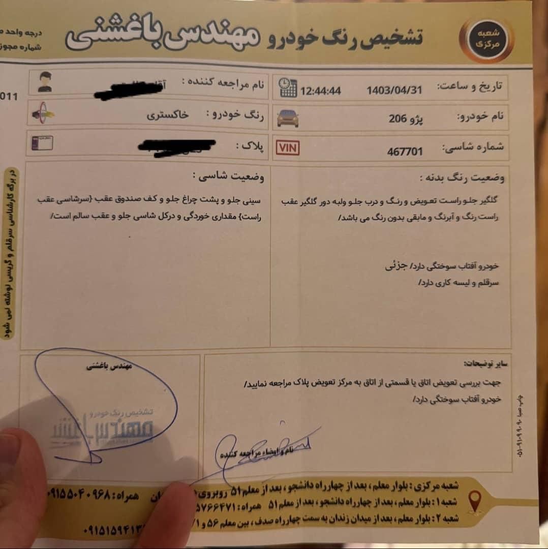 پژو 206 تیپ 5 - 1393