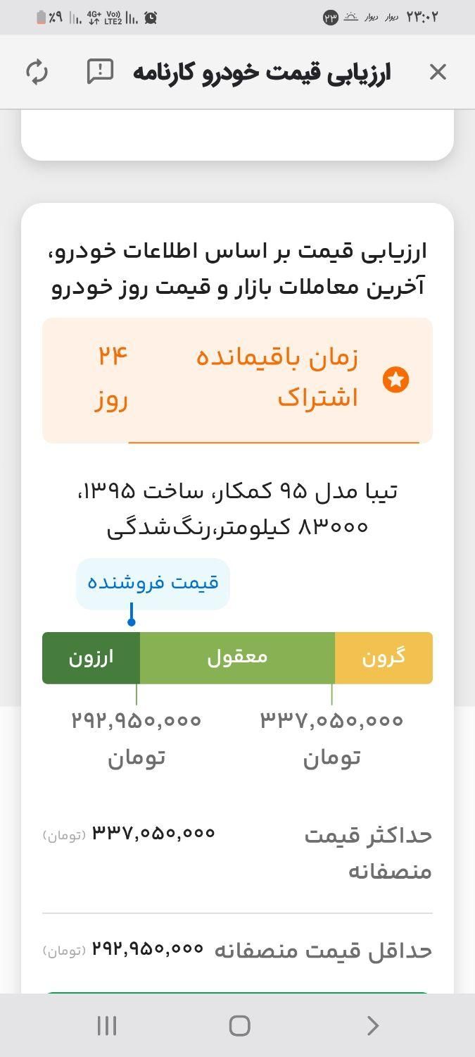 تیبا صندوق دار EX - 1395