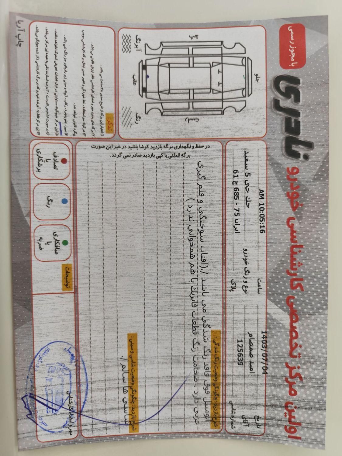 جک J5 دنده‌ای - 1395