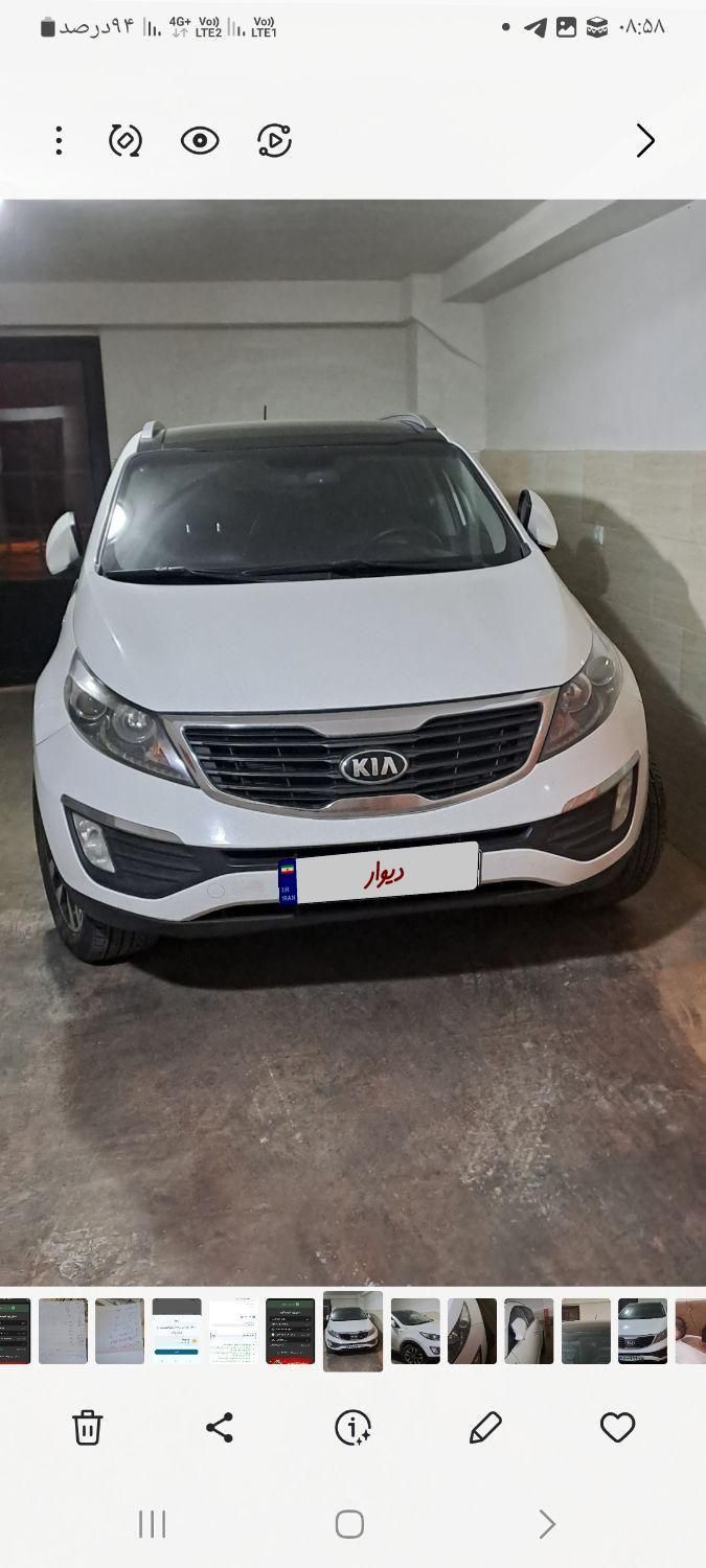 کیا اسپورتیج 4 سیلندر فول 2400cc - 2013