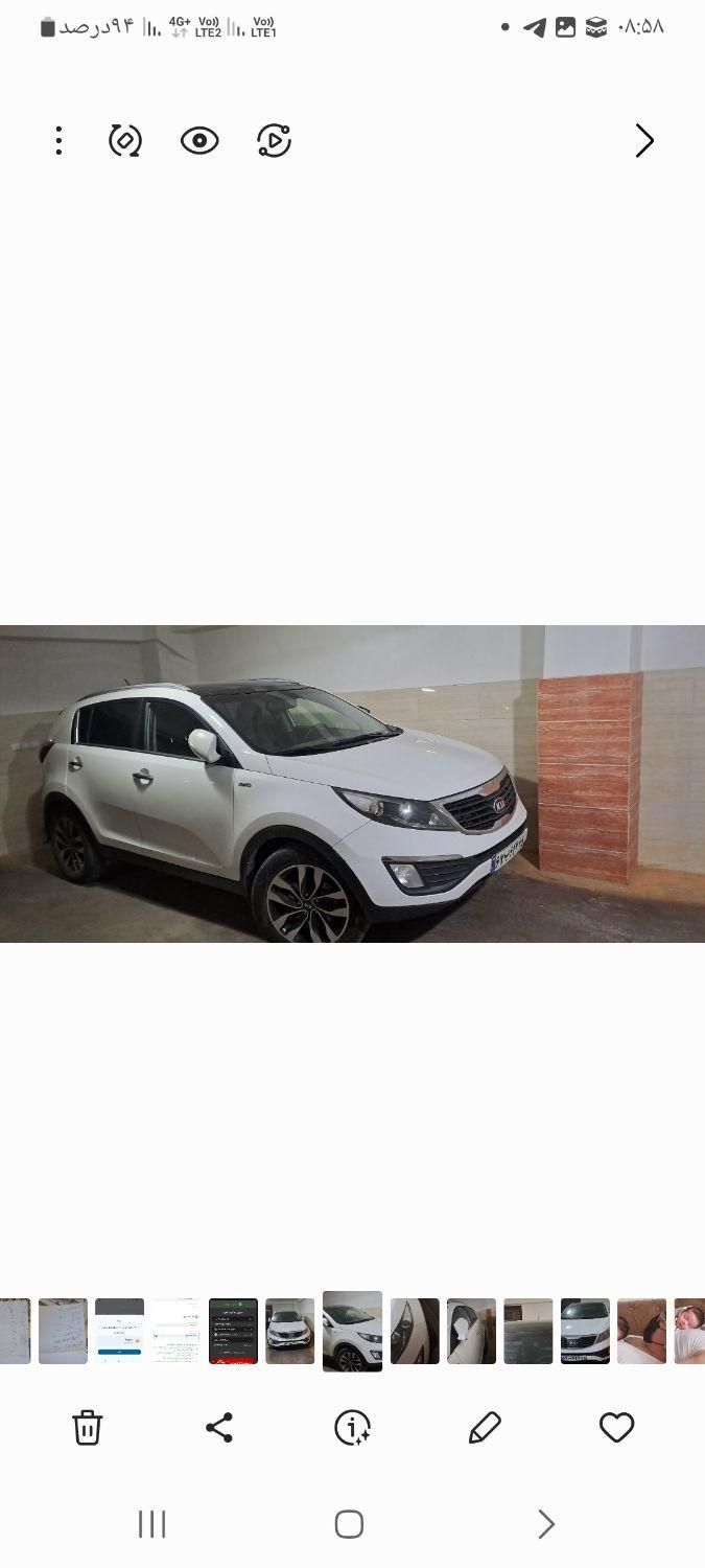 کیا اسپورتیج 4 سیلندر فول 2400cc - 2013