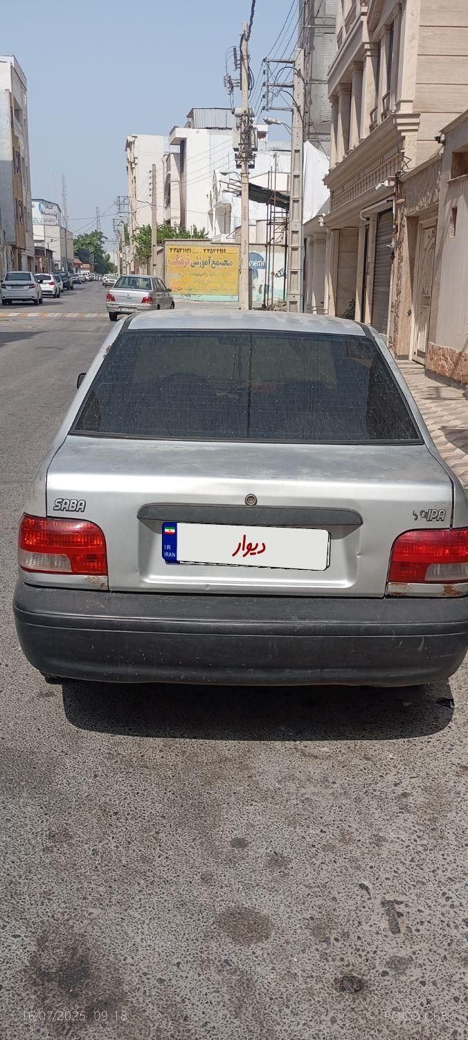 پراید صبا بنزینی - 1387