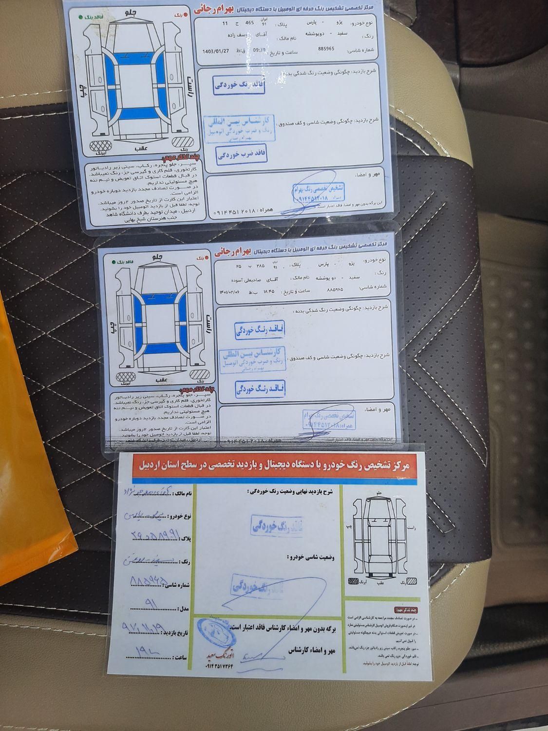 پژو پارس سال - 1391