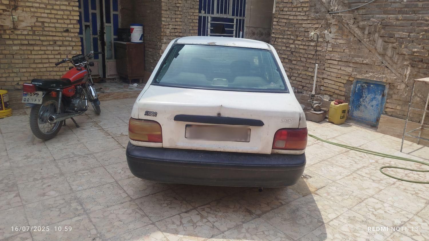 پراید صبا بنزینی - 1386
