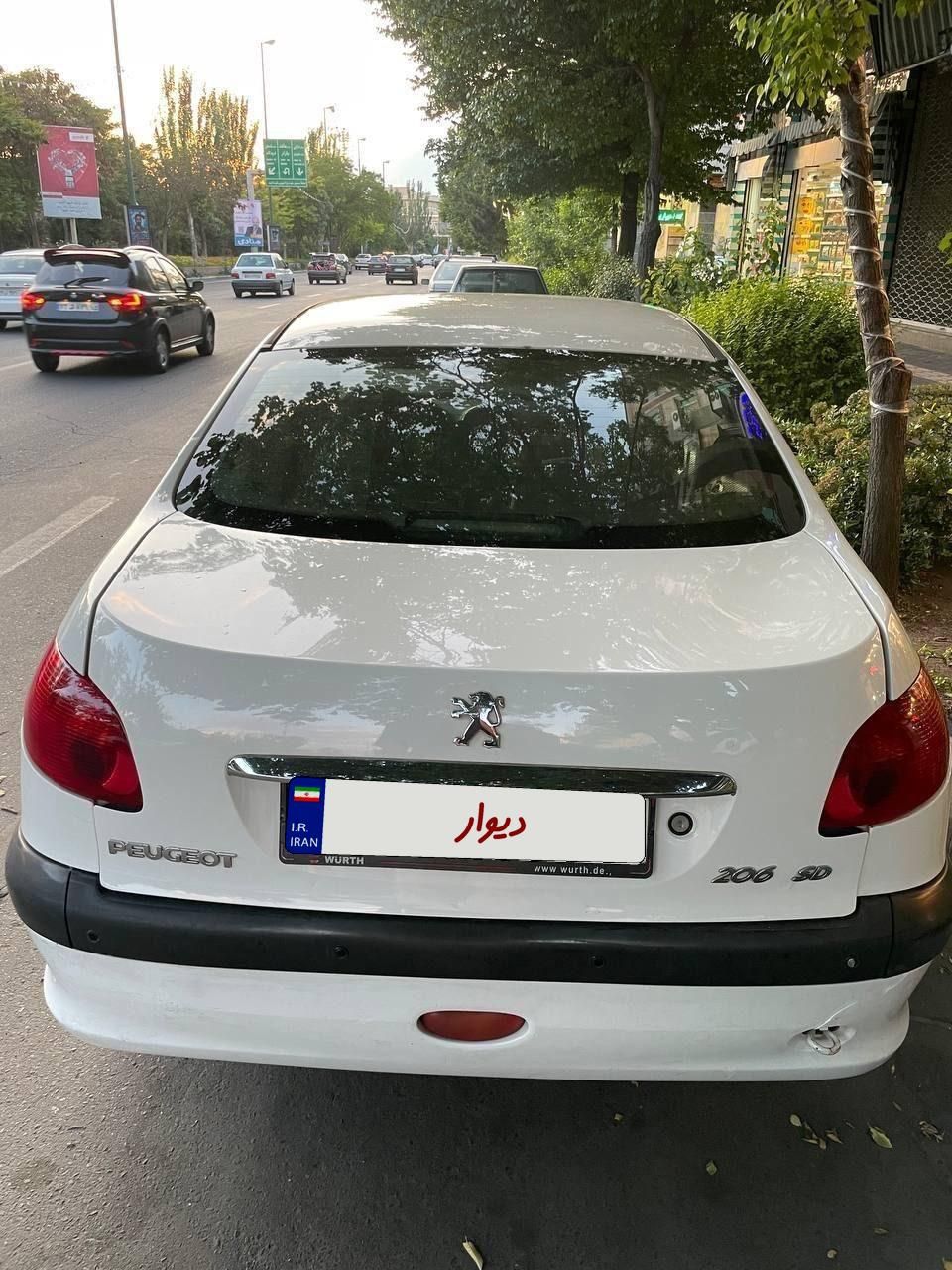 پژو ۲۰۶ صندوق دار v8 - 1388