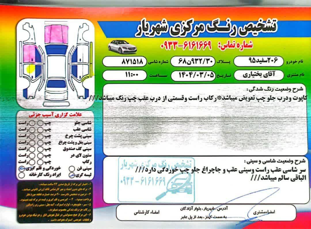 پژو 206 تیپ 5 - 1395