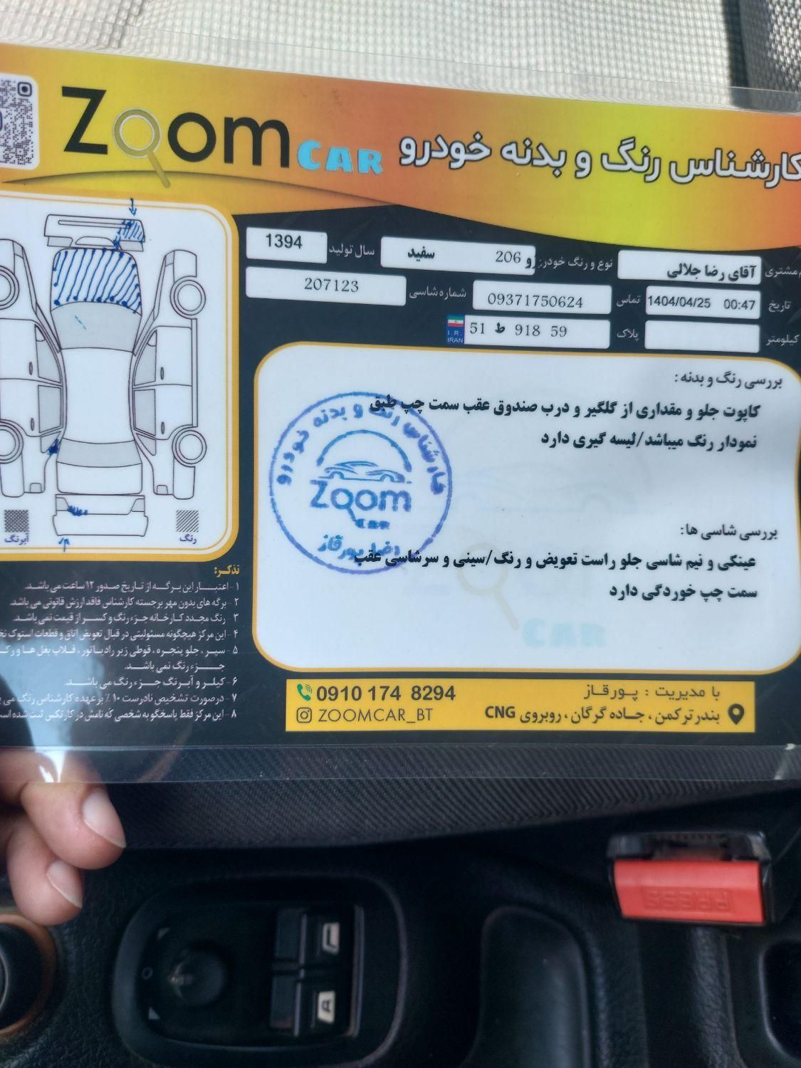 پژو 206 تیپ 2 - 1394