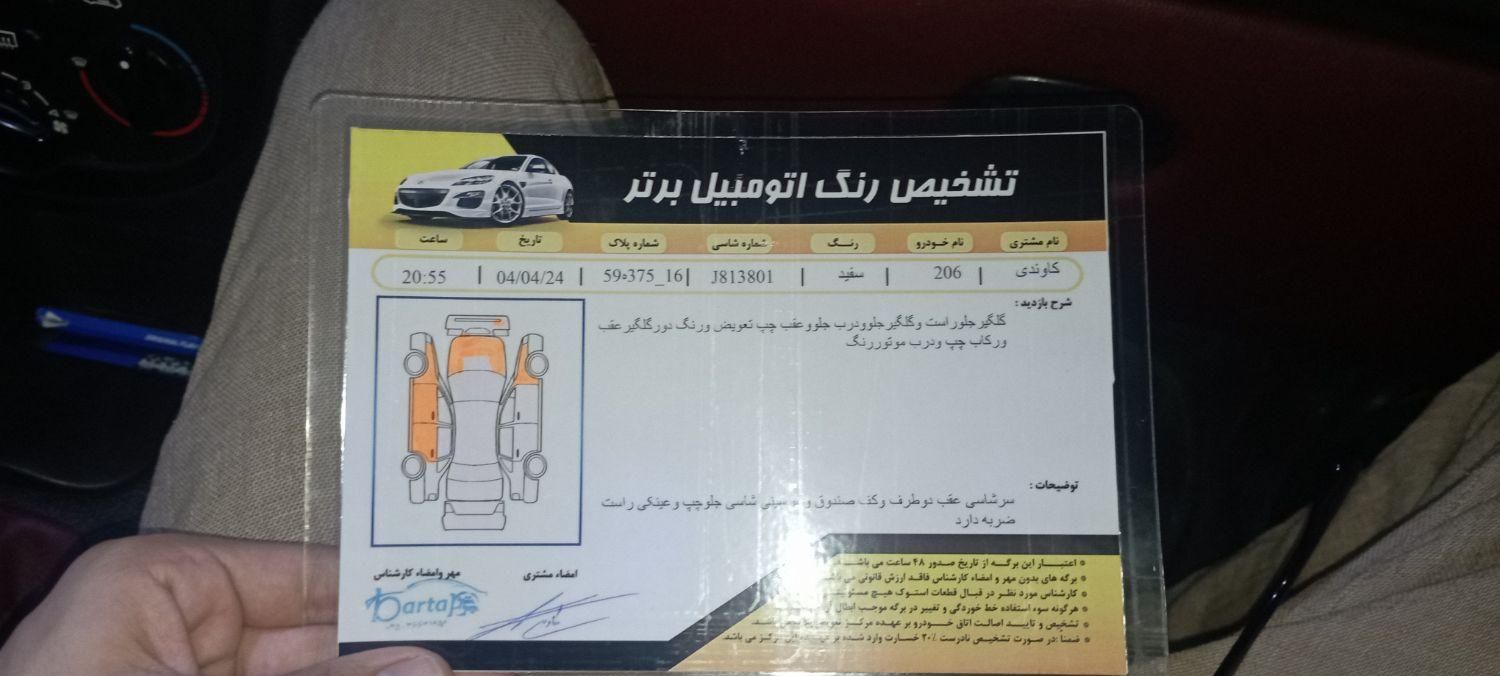 پژو 206 تیپ 2 - 1395