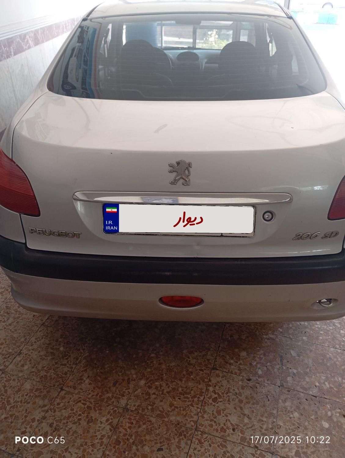 پژو ۲۰۶ صندوق دار v8 - 1386