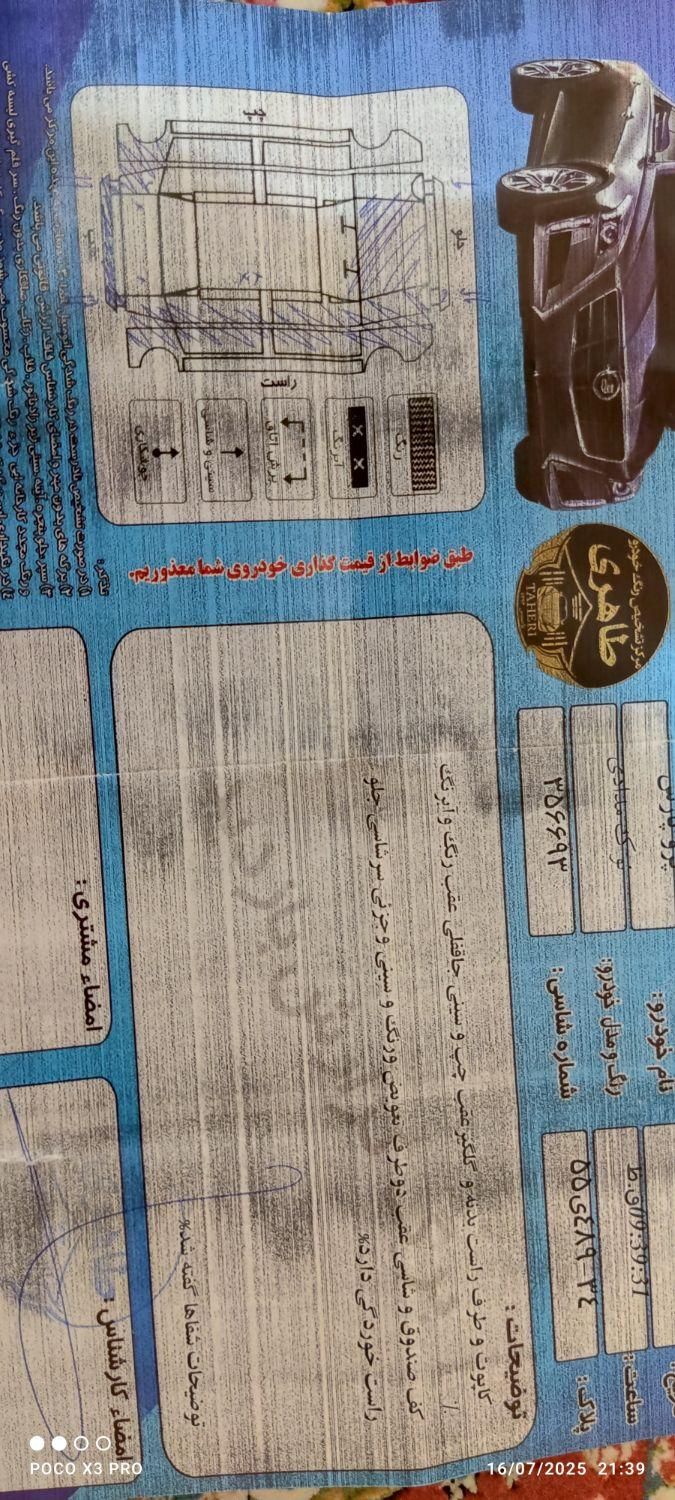 پژو پارس XU7ساده - 1385