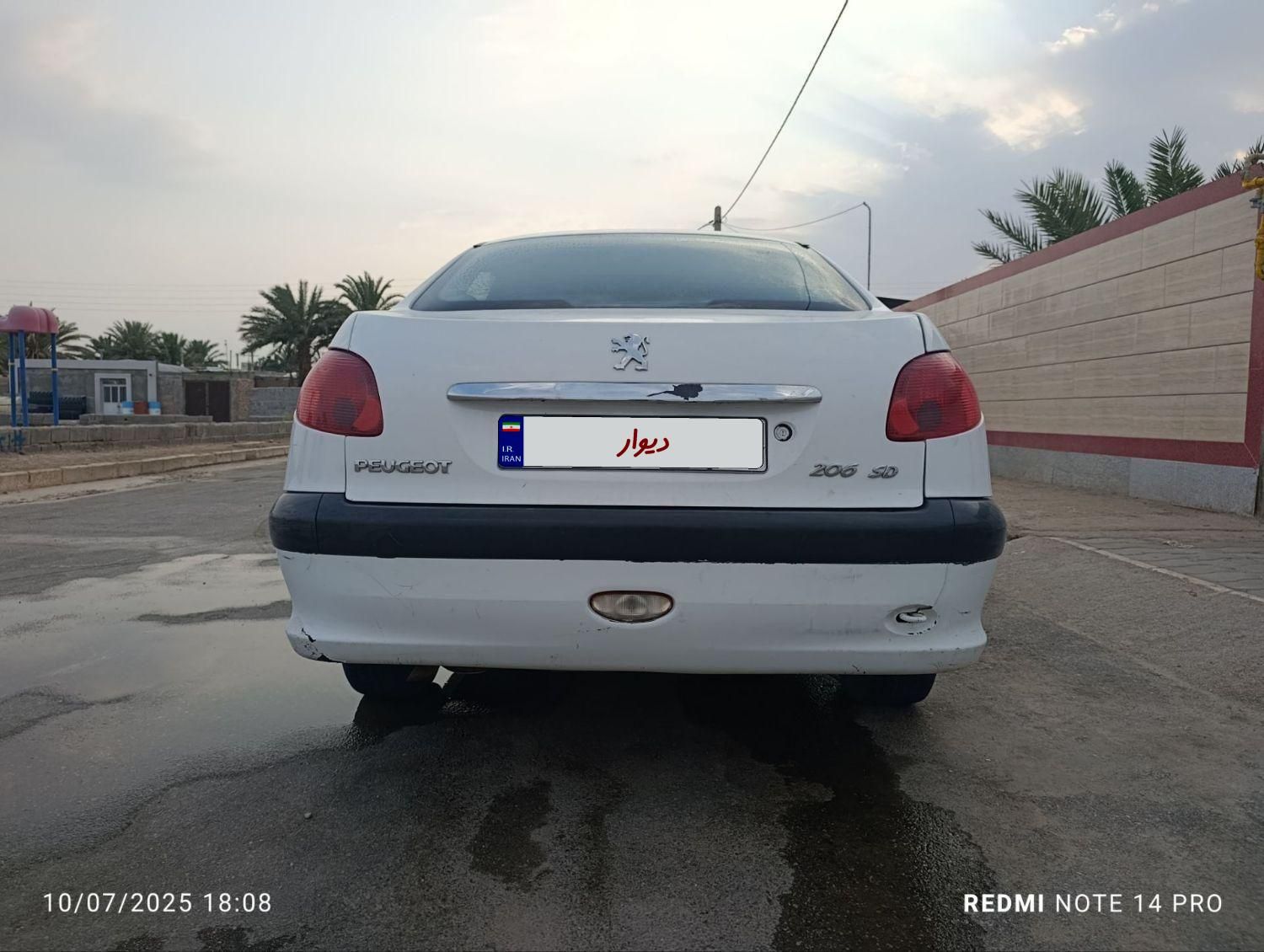 پژو ۲۰۶ صندوق دار v20 - 1390