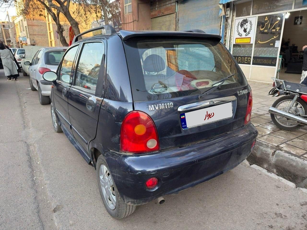 ام وی ام 110 چهار سیلندر دنده ای - 1391