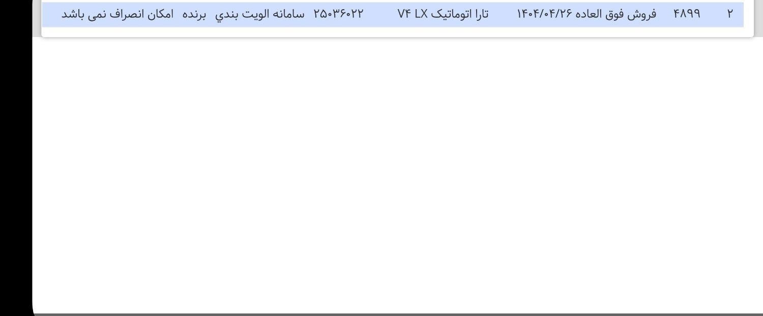 خودرو تارا، اتوماتیک آگهی ann_19352949