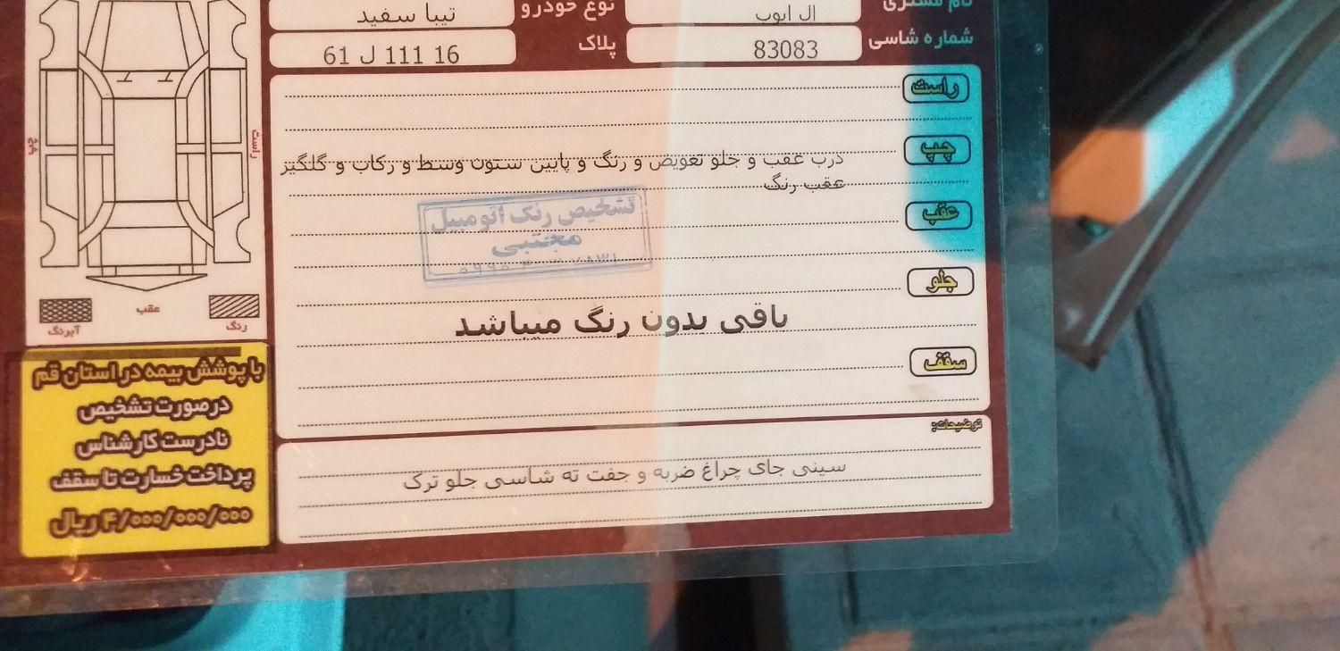 تیبا 2 EX رینگ آلومینیومی - 1396