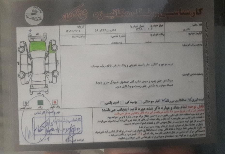 پژو 206 تیپ 5 - 1395