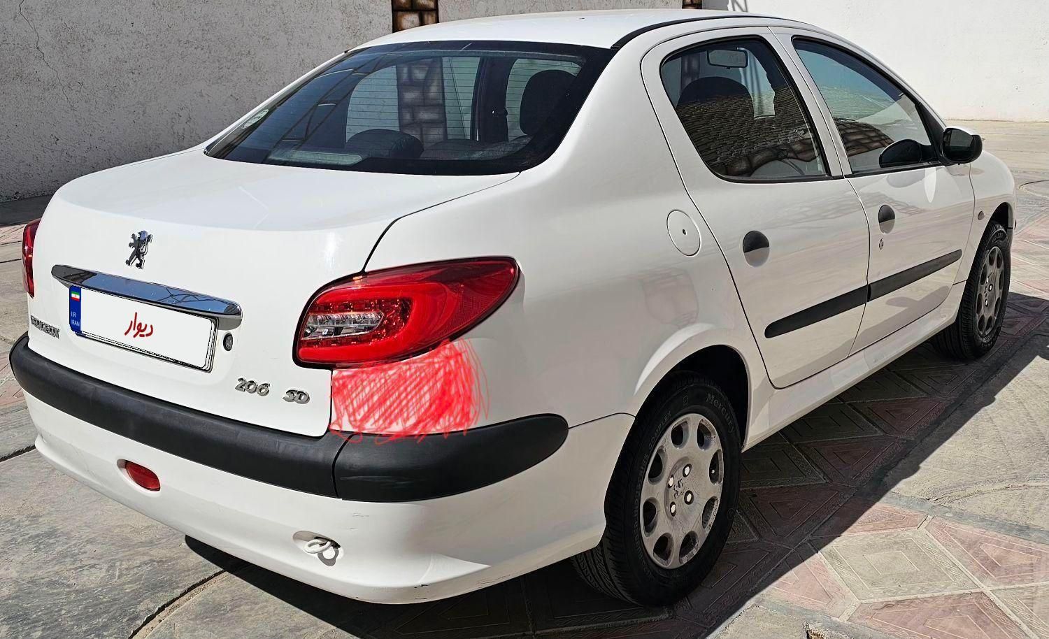 پژو ۲۰۶ صندوق دار v8 - 1398