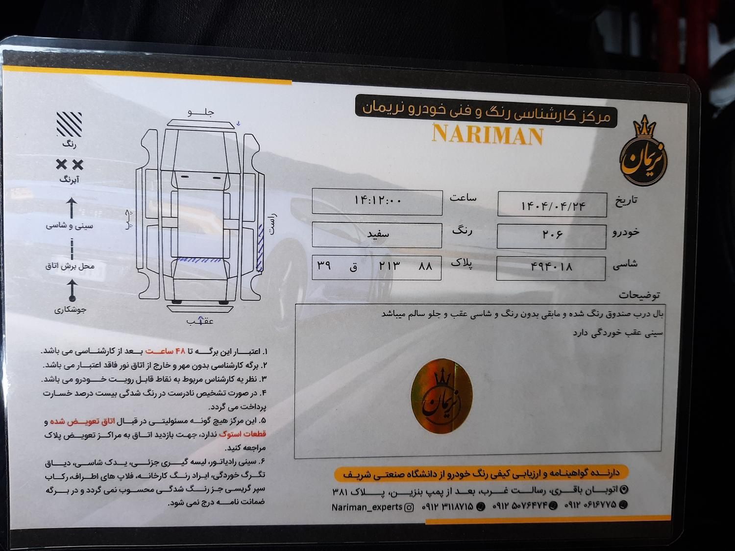 پژو 206 تیپ 5 - 1393
