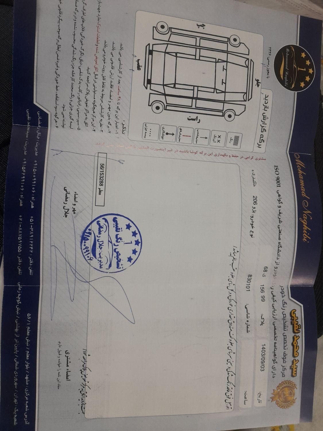 پژو 206 تیپ 2 - 1395