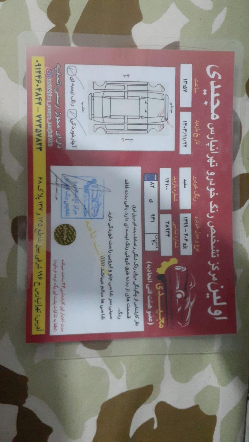 پژو 206 تیپ 2 - 1399