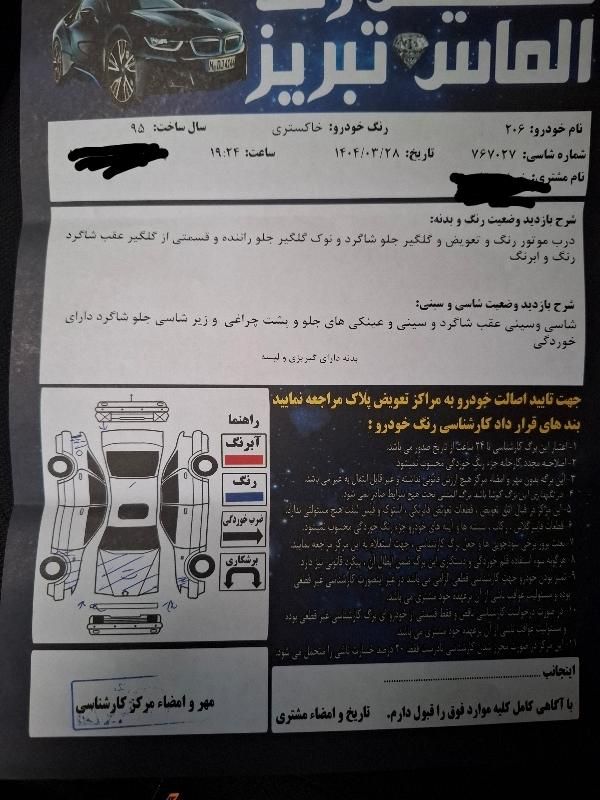 پژو ۲۰۶ صندوق دار v8 - 1395