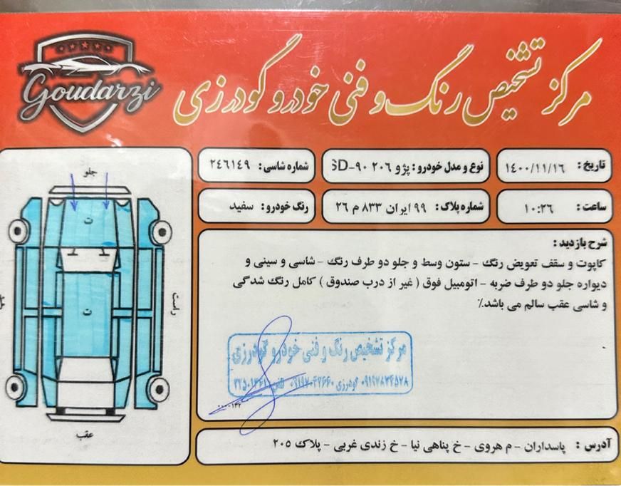 پژو 206 تیپ 2 - 1390