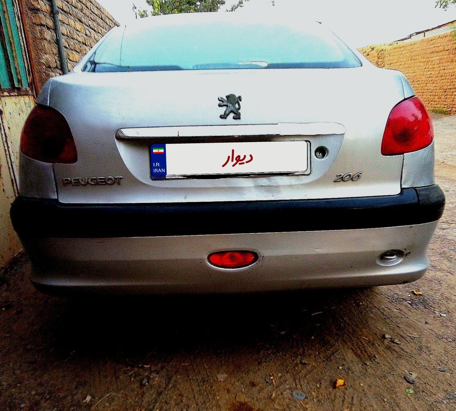 پژو ۲۰۶ صندوق دار v8 - 1386