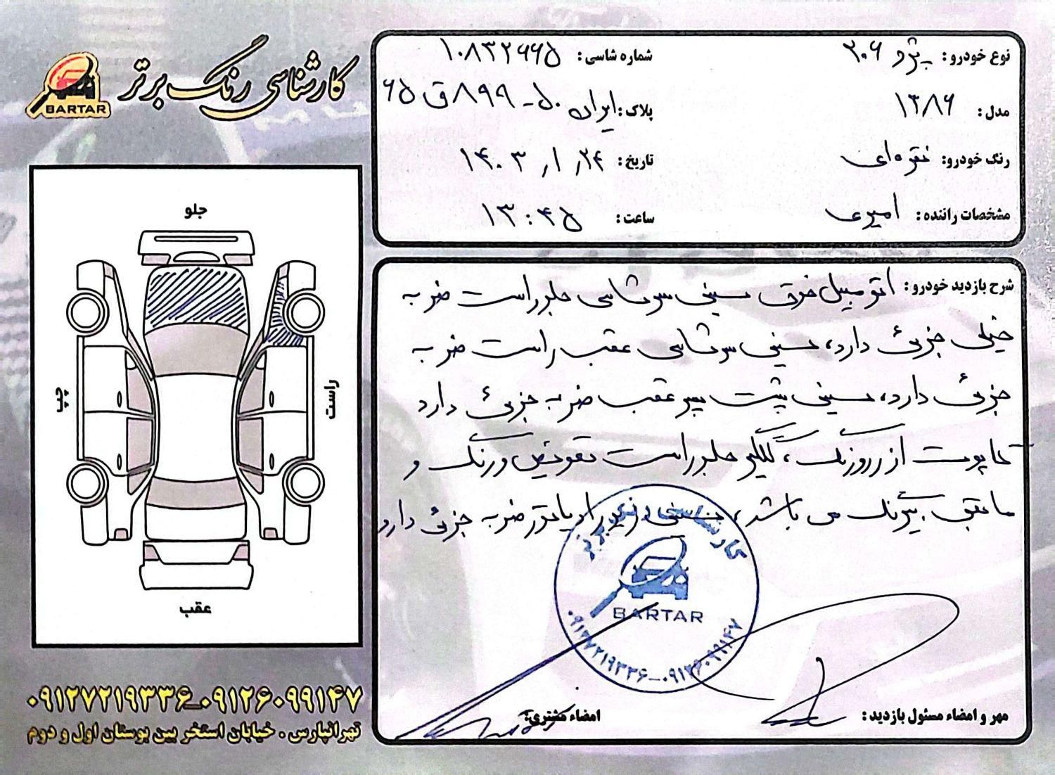 پژو 206 تیپ 3 - 1386