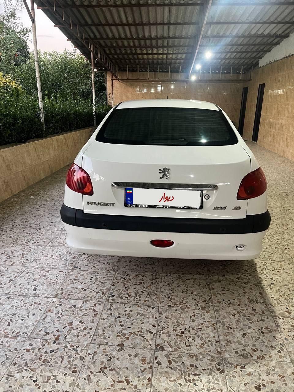 پژو ۲۰۶ صندوق دار v8 - 1395
