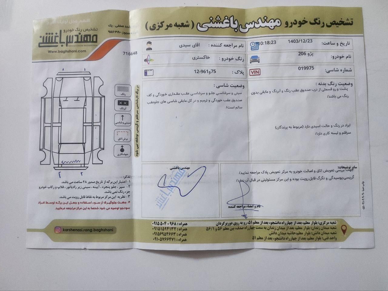 پژو ۲۰۶ صندوق دار v8 - 1396
