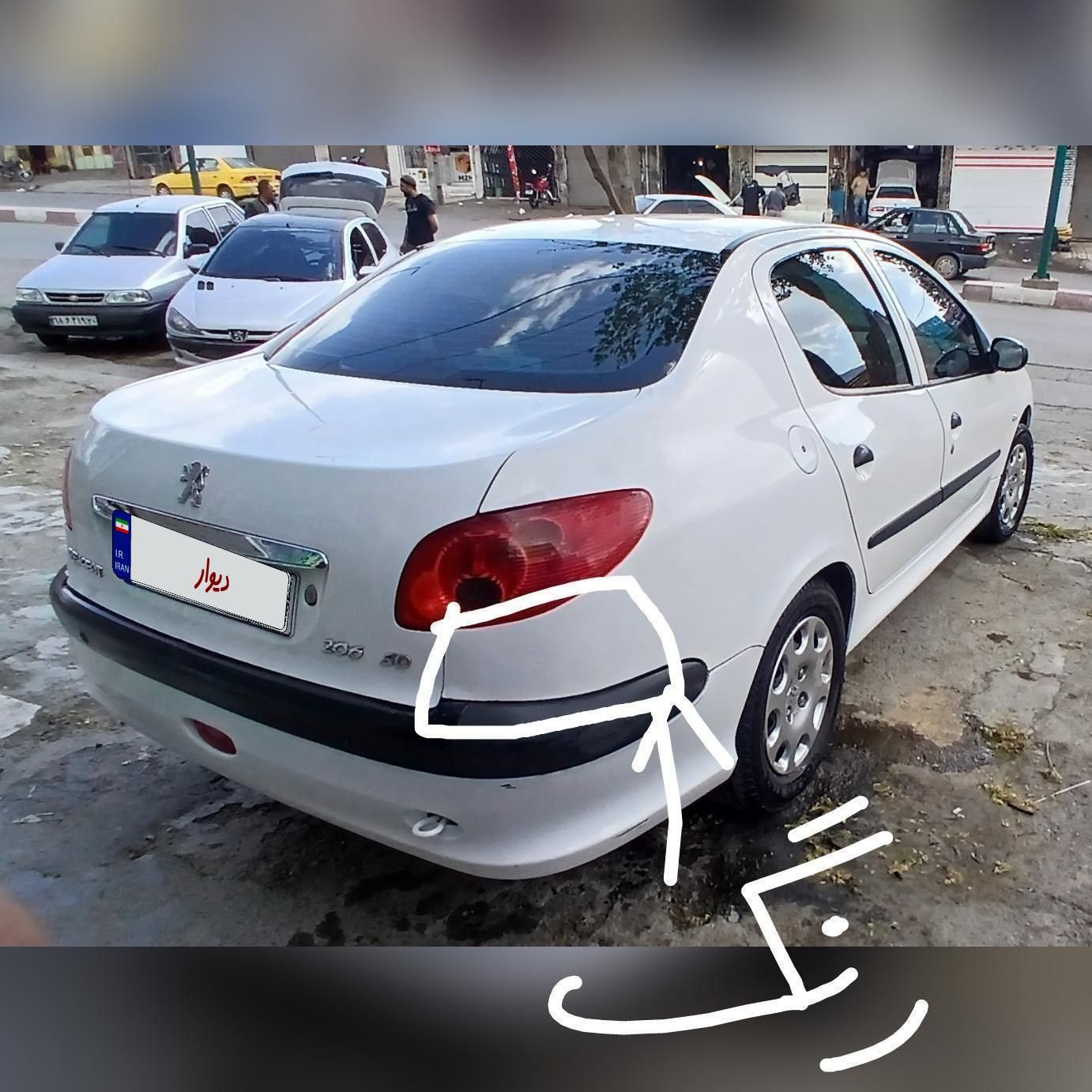 پژو ۲۰۶ صندوق دار v8 - 1395