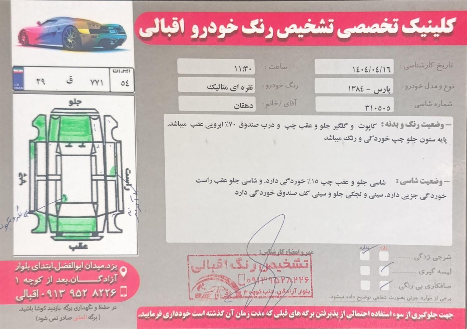 پژو پارس XU7ساده - 1384