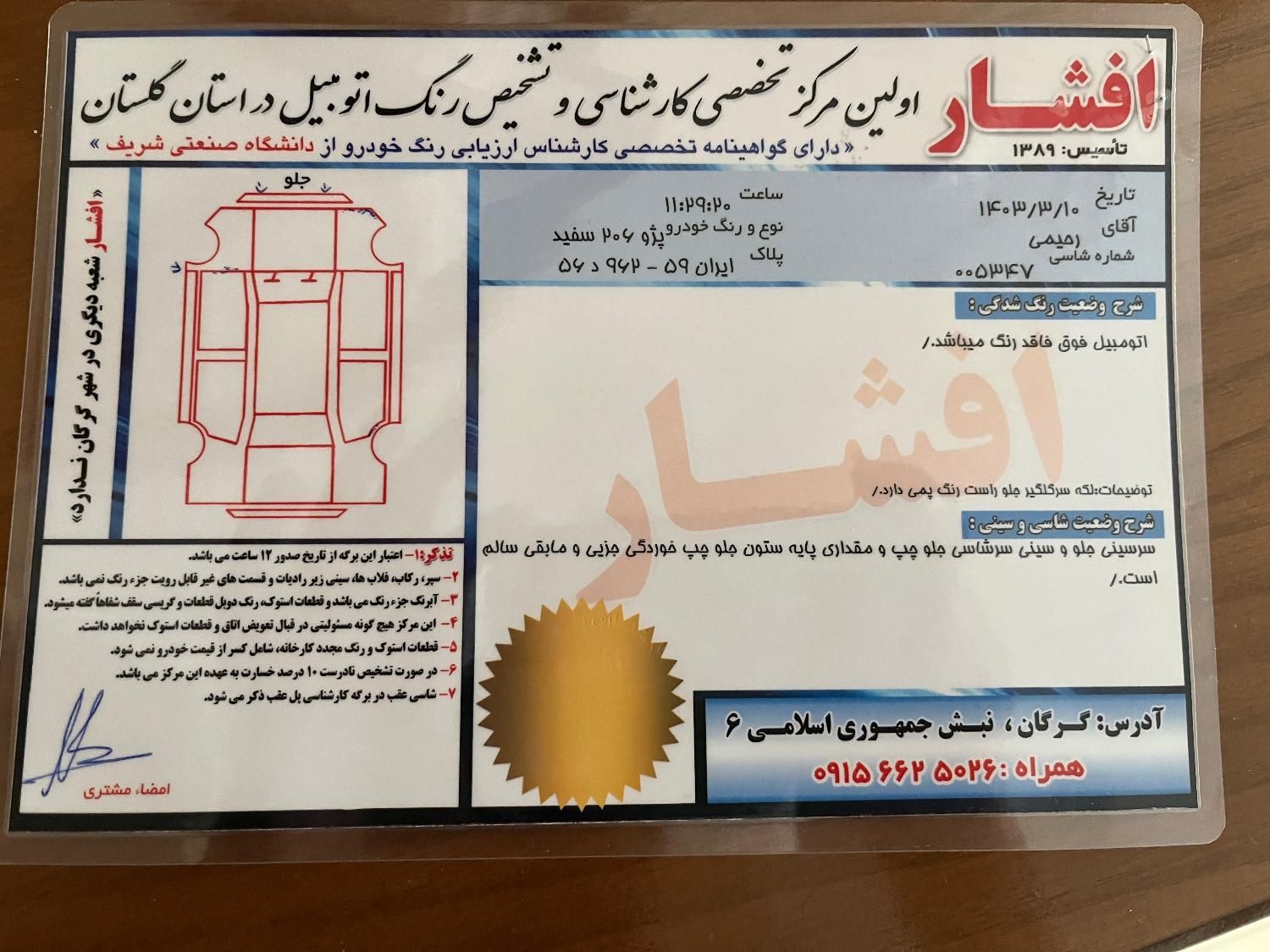 پژو 206 تیپ 2 - 1399