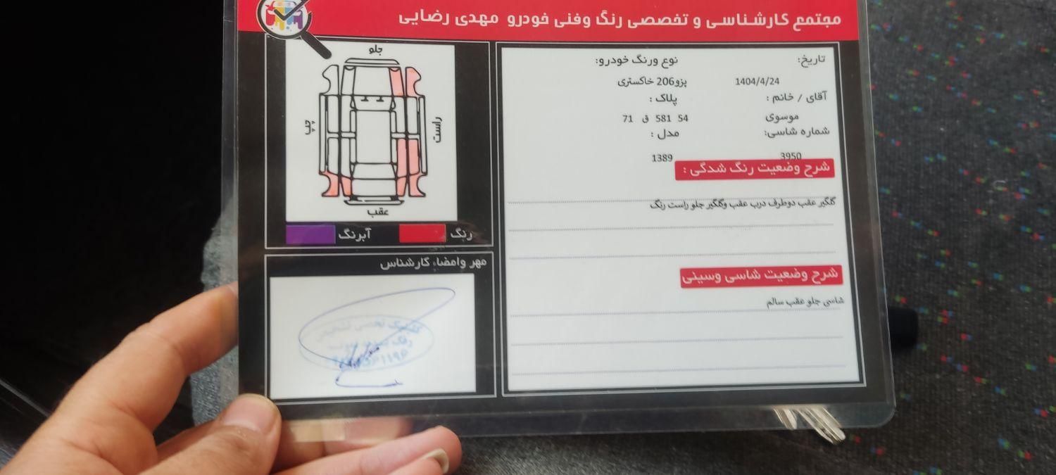 پژو 206 تیپ 2 - 1389