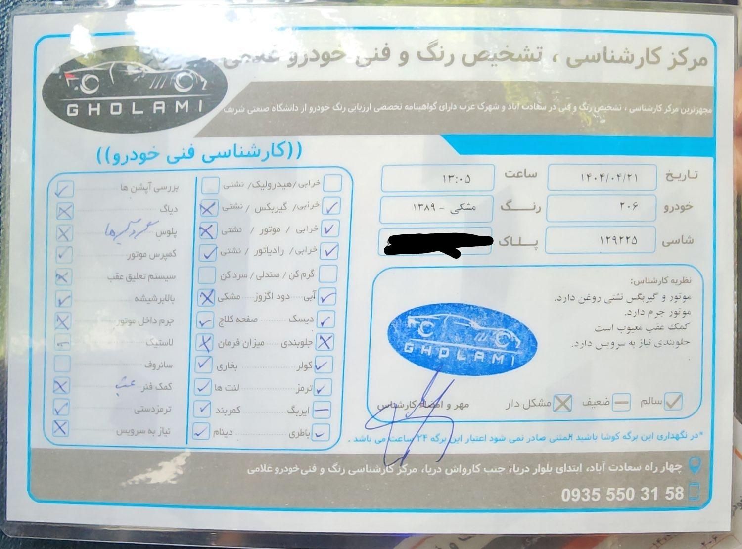 پژو 206 تیپ 2 - 1389