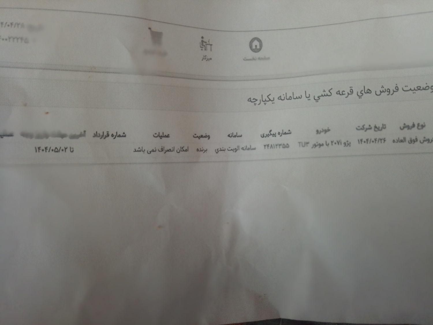 پژو 207 دنده‌ای TU3 - 1404