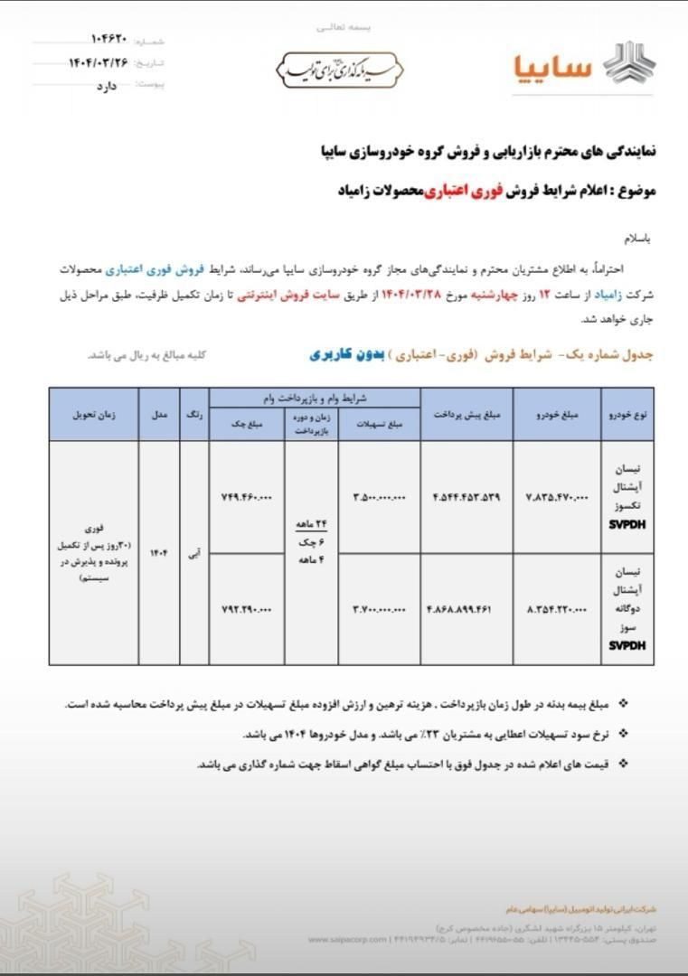 خودرو نیسان، سیلفی آگهی ann_19396434
