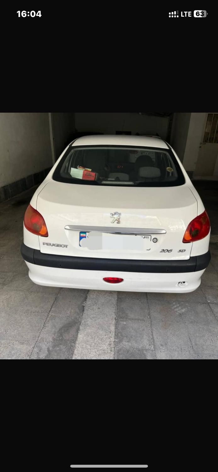 پژو ۲۰۶ صندوق دار v8 - 1393
