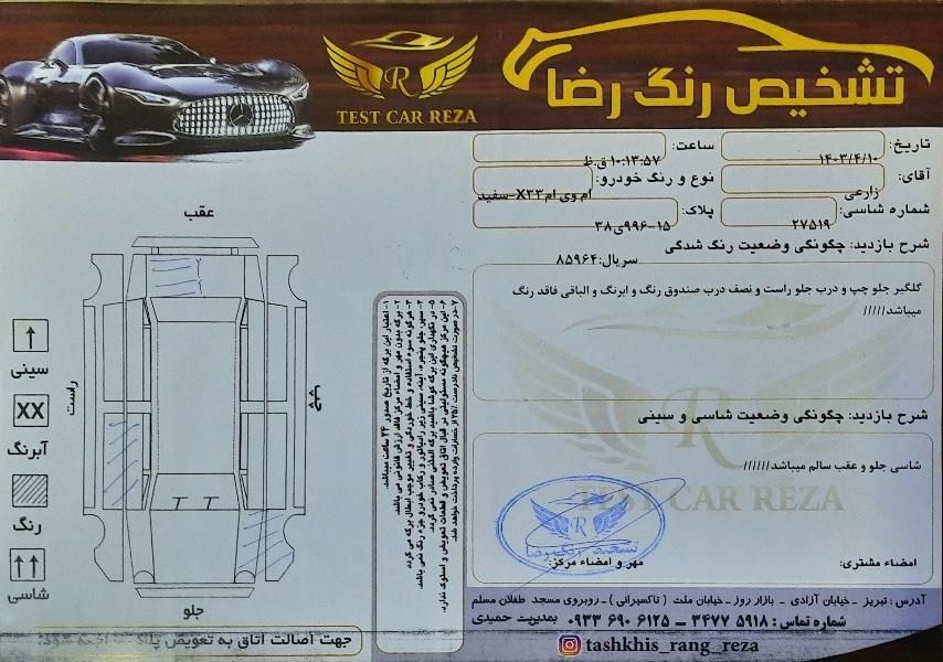ام وی ام X33 دنده‌ای ساده - 1393
