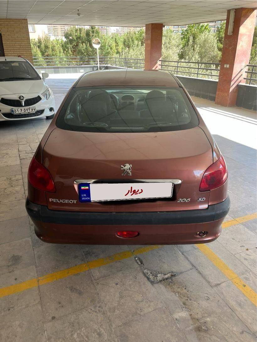 پژو ۲۰۶ صندوق دار v8 - 1389