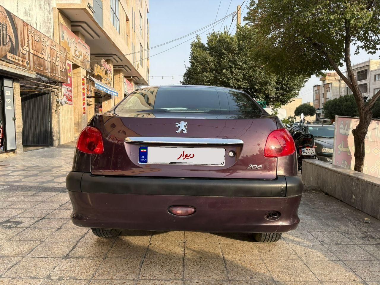 پژو ۲۰۶ صندوق دار v20 - 1391