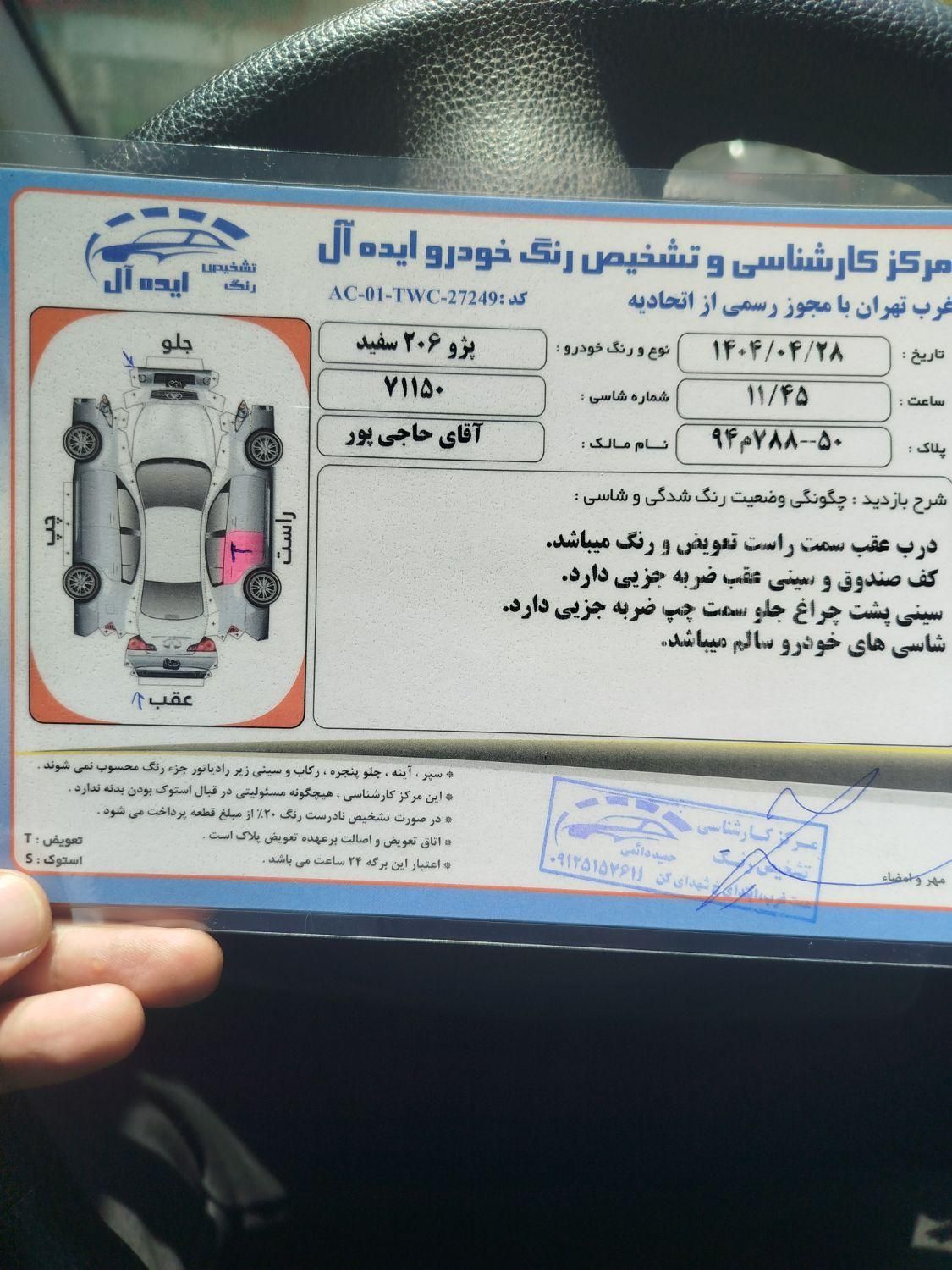 پژو 206 تیپ 5 - 1393