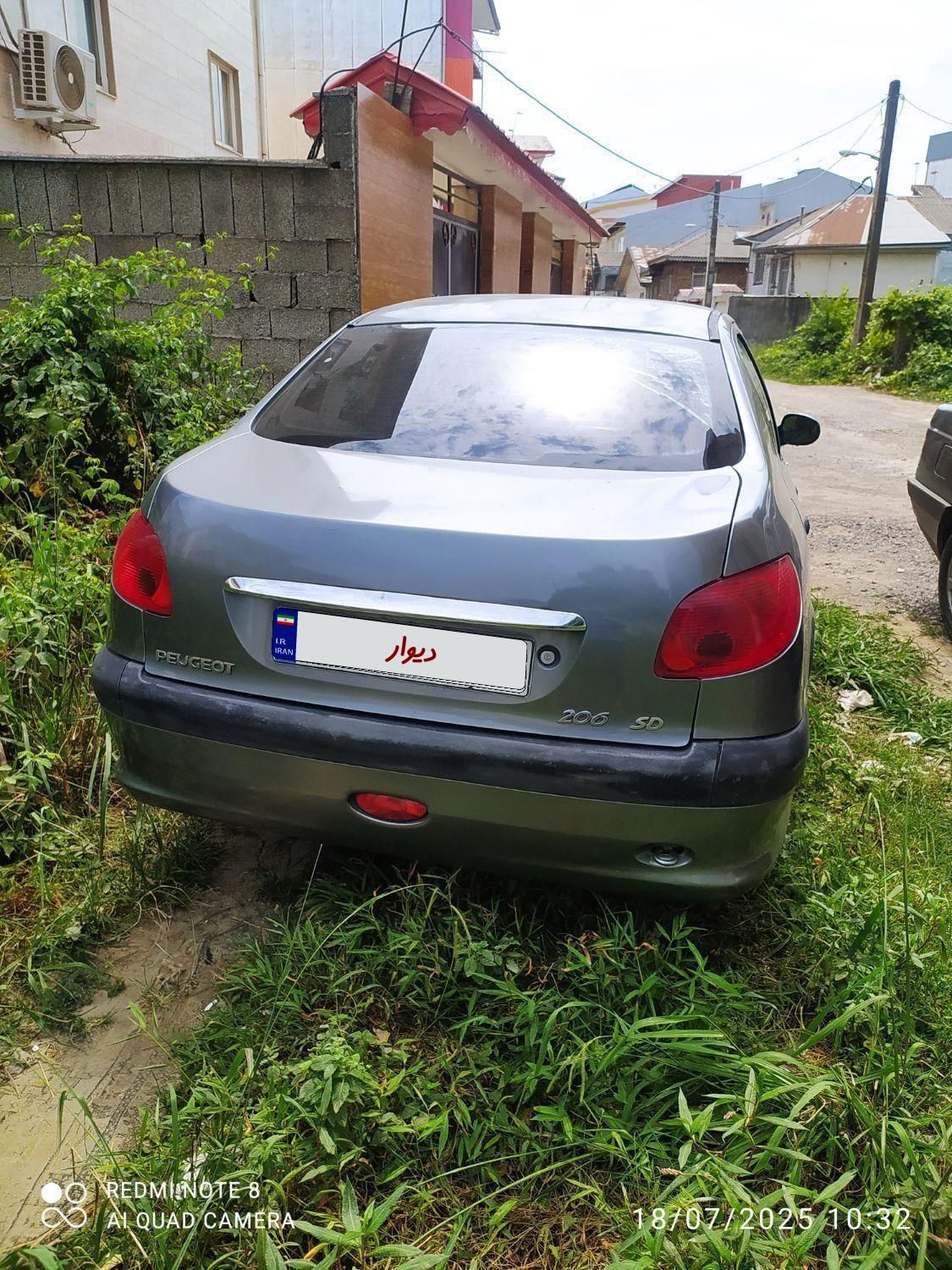 پژو ۲۰۶ صندوق دار v8 - 1386