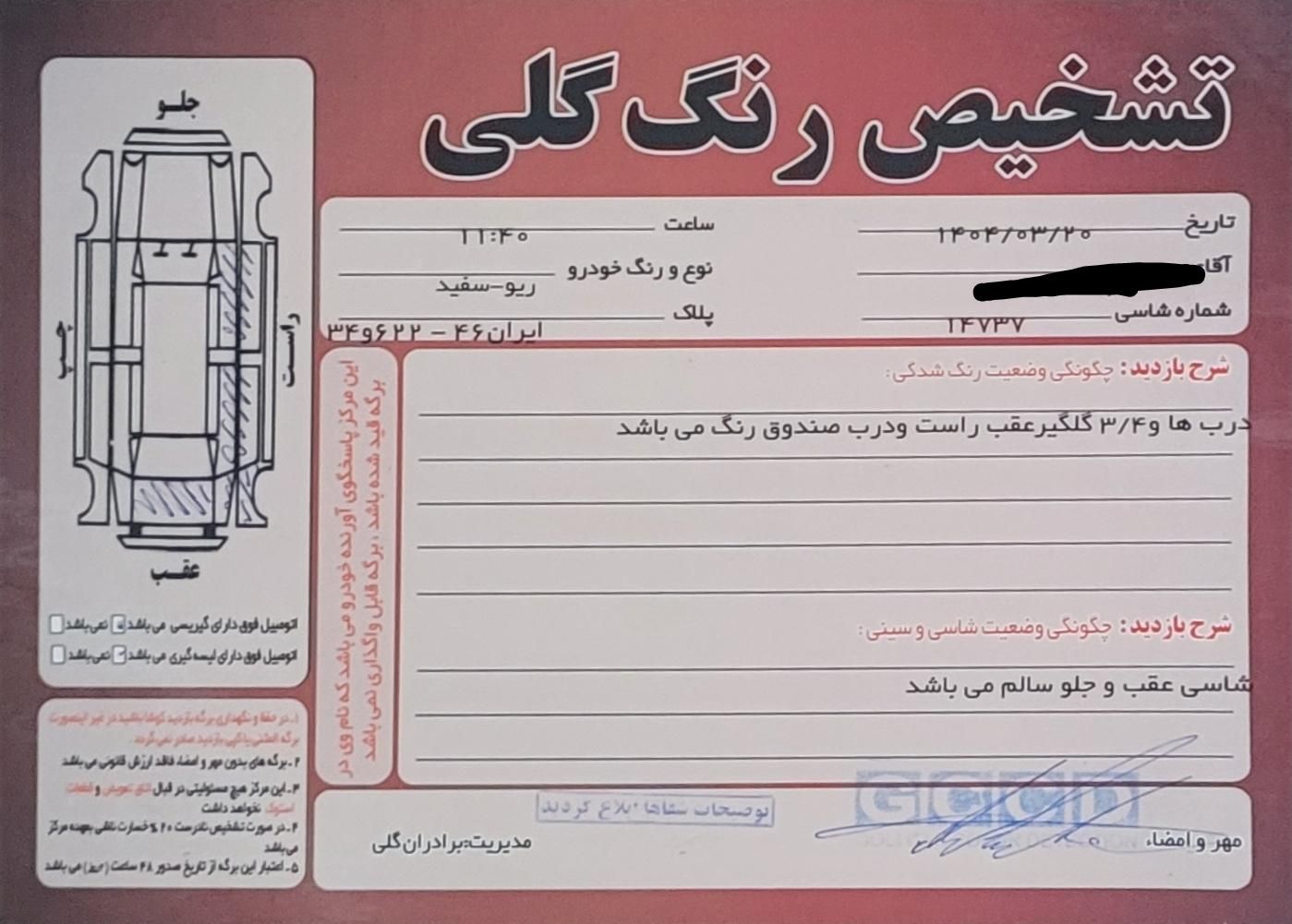 کیا ریو مونتاژ دنده ای LS - 1390