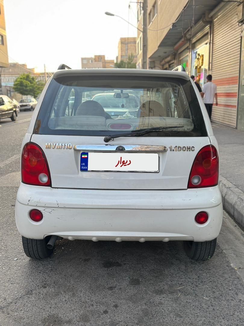 ام وی ام 110 چهار سیلندر دنده ای - 1393