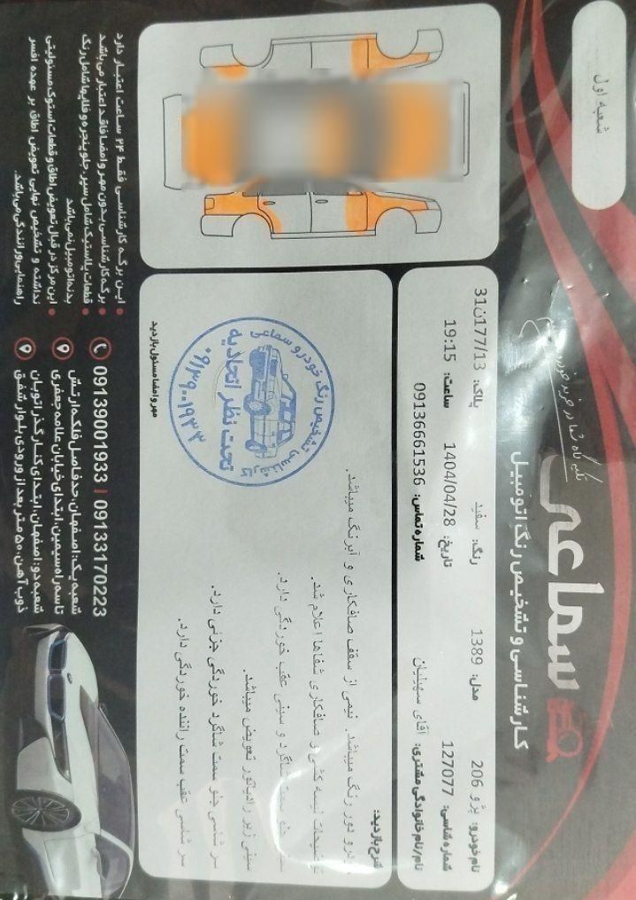 پژو 206 تیپ 2 - 1389